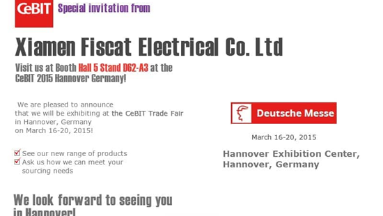 Fiscat udstiller på CeBIT messen i Hannover, Tyskland den 16.-20. marts 2015